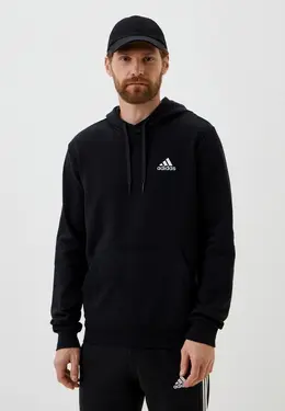 adidas: Чёрная толстовка 