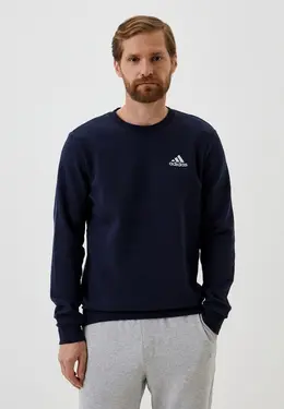 adidas: Синий свитшот