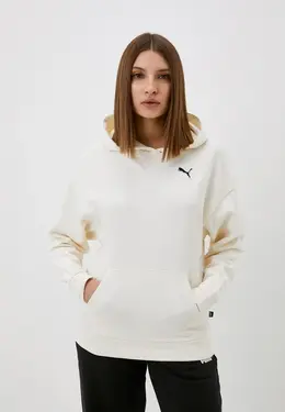 PUMA: Бежевая толстовка 