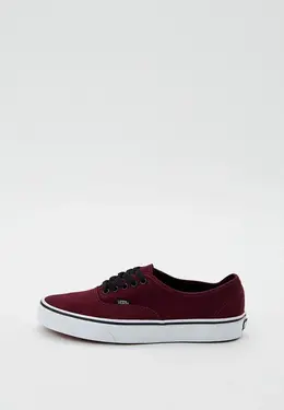 Vans: Бордовые кеды