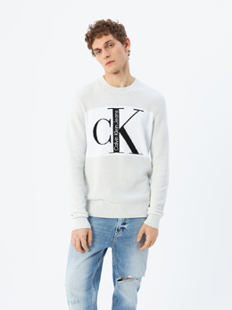 Calvin Klein: Белый свитер 