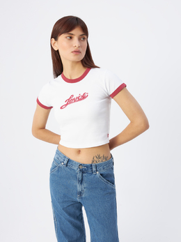 Levi's: Белый топ 