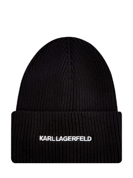 KARL LAGERFELD: Чёрная шапка  Essential