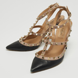 Valentino: Чёрные туфли Rockstud