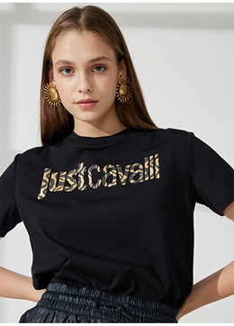 Just Cavalli: Чёрная футболка 