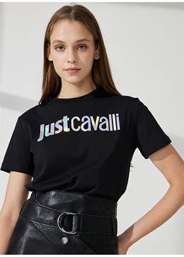 Just Cavalli: Чёрная футболка 