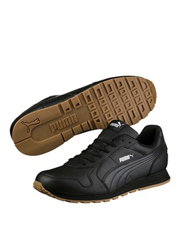 PUMA: Чёрные кроссовки 