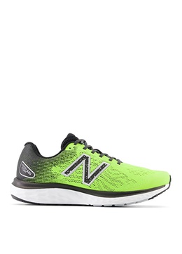 New Balance: Зелёные кроссовки 