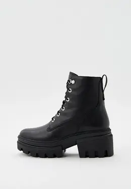 Timberland: Чёрные ботинки