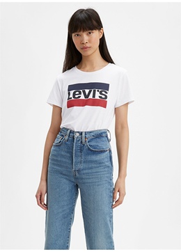 Levis: Белая футболка 