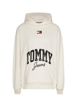 Tommy Jeans: Белая толстовка