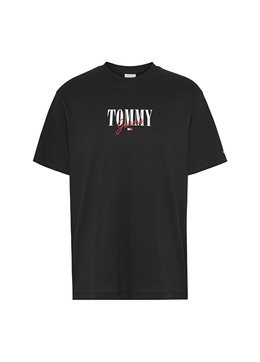 Tommy Jeans: Чёрная футболка