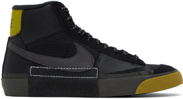 Nike: Чёрные кроссовки Blazer Mid