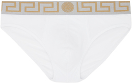 Versace Underwear: Белые трусы 