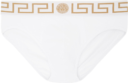 Versace Underwear: Белые трусы 