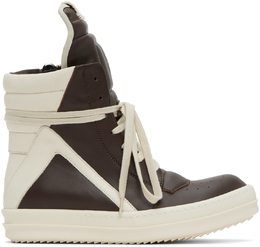 Rick Owens: Коричневые кроссовки Geobasket