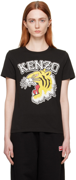 Kenzo: Чёрная футболка  Jungle