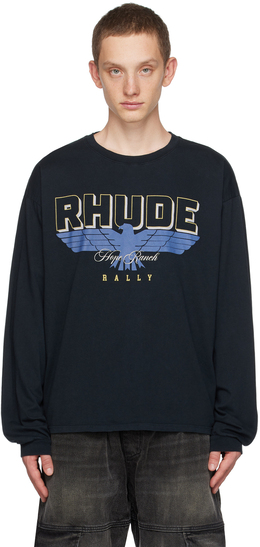 Rhude: Чёрная футболка