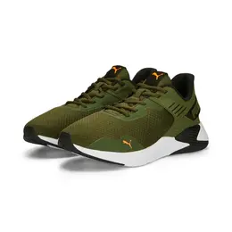 PUMA: Зелёные кроссовки  Disperse XT