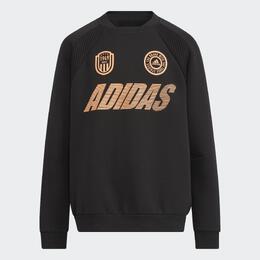 Adidas: Чёрный свитшот