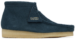 Clarks Originals: Синие ботинки