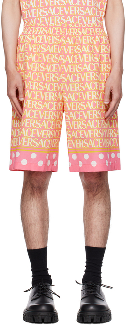 Versace: Жёлтые шорты 