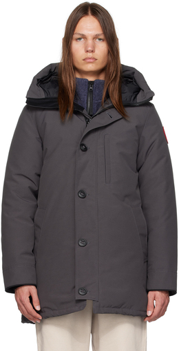 Canada Goose: Серый пуховик  Chateau