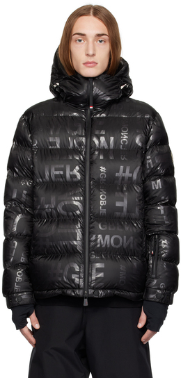 Moncler Grenoble: Чёрный пуховик 