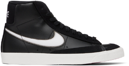 Nike: Чёрные кроссовки Blazer Mid 77