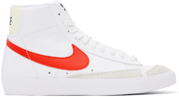 Nike: Белые кроссовки Blazer Mid 77