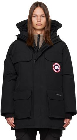 Canada Goose: Чёрный пуховик  Expedition