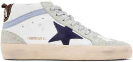 Golden Goose: Белые кроссовки  Mid Star