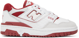 New Balance: Красные кроссовки  550