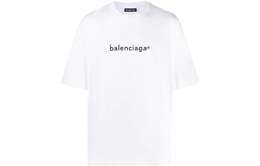 Balenciaga: Белая футболка New Copyright