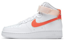 Nike: Оранжевые туфли Air Force 1