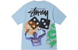 Stussy: Голубая футболка 