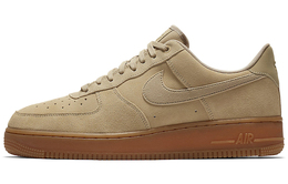 Nike: Коричневые кроссовки Air Force 1 Low