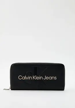 Calvin Klein Jeans: Чёрный кошелёк