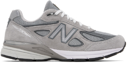 New Balance: Серые кроссовки  Core
