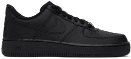 Nike: Чёрные кроссовки Air Force 1