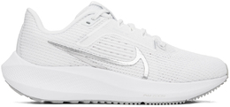 Nike: Белые кроссовки 