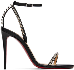 Christian Louboutin: Чёрные босоножки 