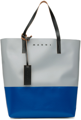 Marni: Синяя сумка Tribeca