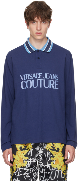 Versace Jeans Couture: Тёмная футболка 