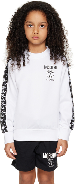 Moschino: Белый свитшот