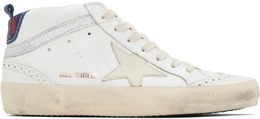 Golden Goose: Белые кроссовки  Mid Star