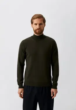 Corneliani: Свитер цвета хаки