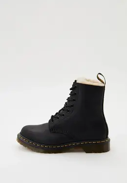 Dr. Martens: Чёрные ботинки 