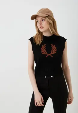 Fred Perry: Чёрный жилет 