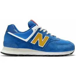 New Balance: Синие кроссовки  574